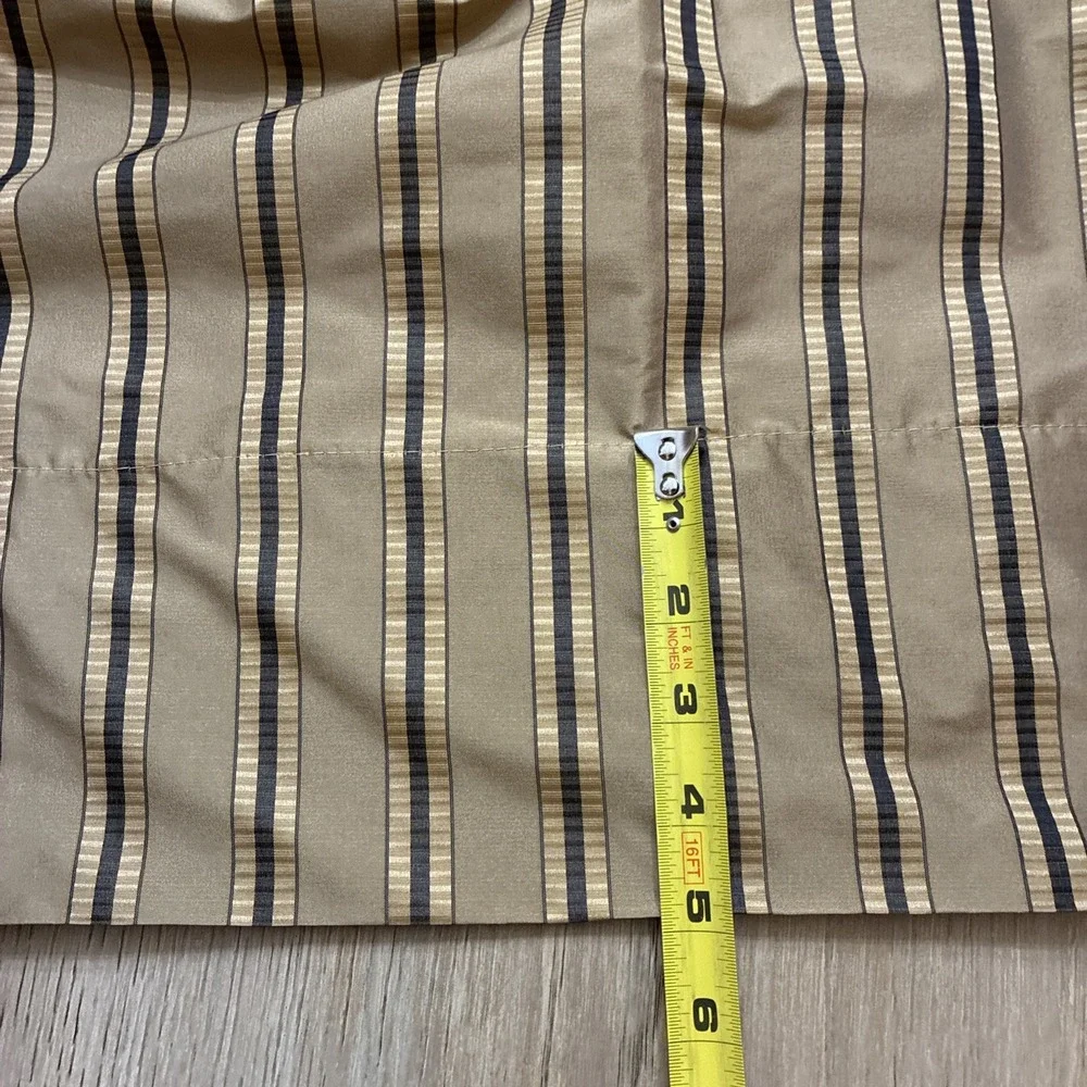 Drapery Panel Gold W/Black Stripe Silk? 54
